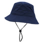 Bucket Hat Wide Brim UV Protection Lightweight Packable Outdoor Sun Hat with Adjustable Chin Strap