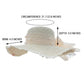 Wide Brim Sun Hat with Lace Band and Frayed Edge