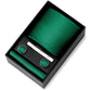 Men's Textured Solid Color Tie Gift Set with Matching Pocket Square Cufflinks and Silver Tie Clip