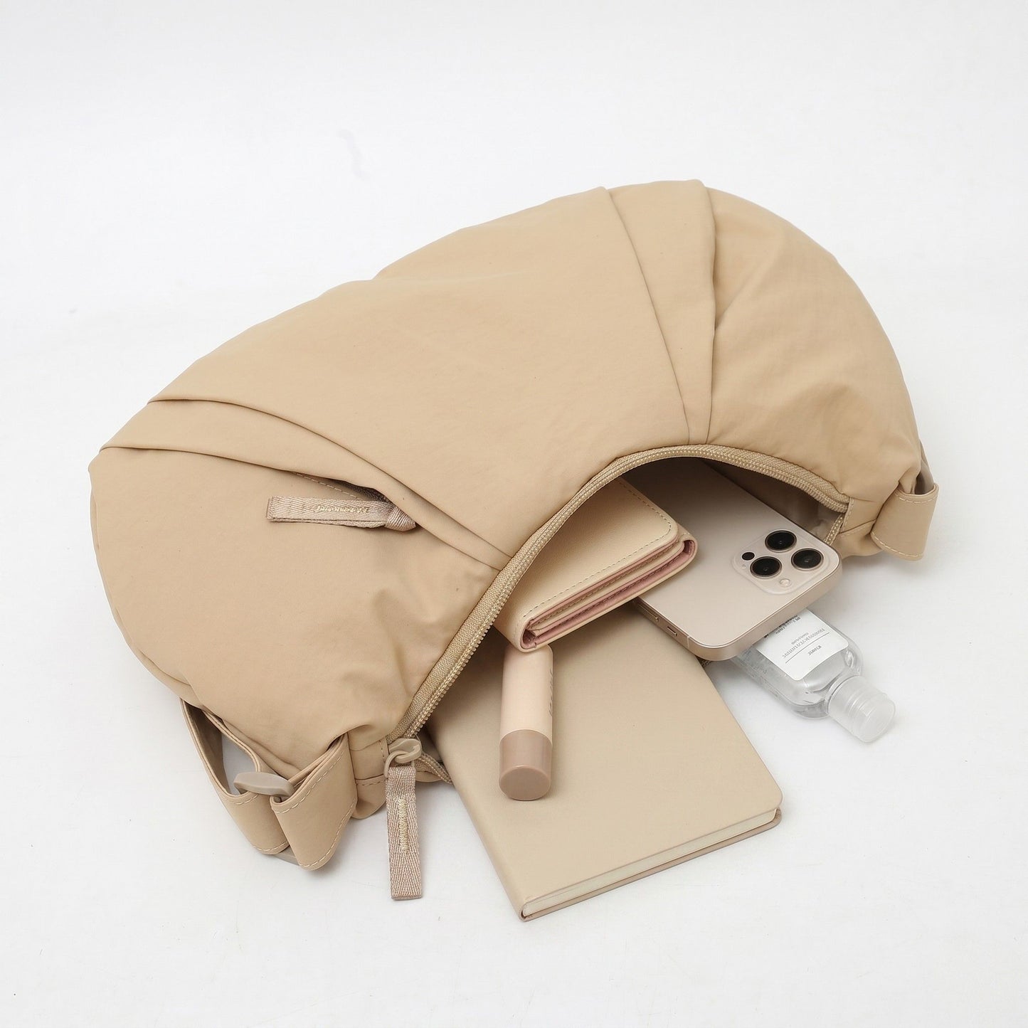 Lightweight Nylon Crescent Crossbody Bag Adjustable Strap Casual Everyday Shoulder Bag