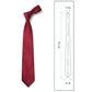 Men's Solid Smooth Finish Tie Classic Necktie 57 Inch Length 3.1 Inch Width Formal Business Accessory