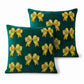 2 Pack Christmas Tree Bow Embroidered Velvet Pillow Covers
