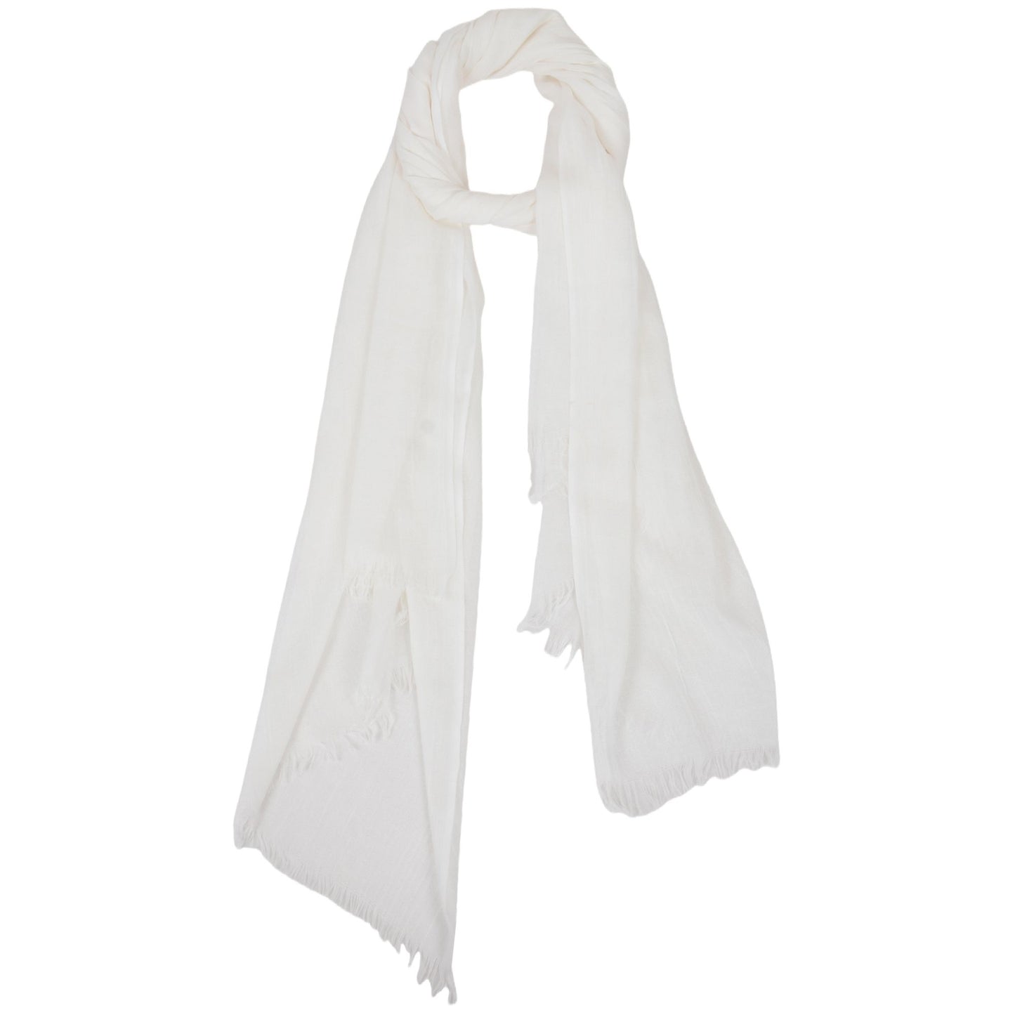 Lightweight Solid Cotton Linen Scarf 78 Inches