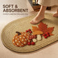 Fall Pumpkin Bath Mat Soft Absorbent Accent Rug 15.7 x 23.6 Inches