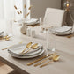 24 Piece Flatware Set Gold Tone Stainless Steel Cutlery Set Service for 6 Mirror Finish Utensil Set with Gift Storage Box