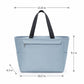 Insulated Tote Lunch Bag with Zipper Pockets and Long Handles