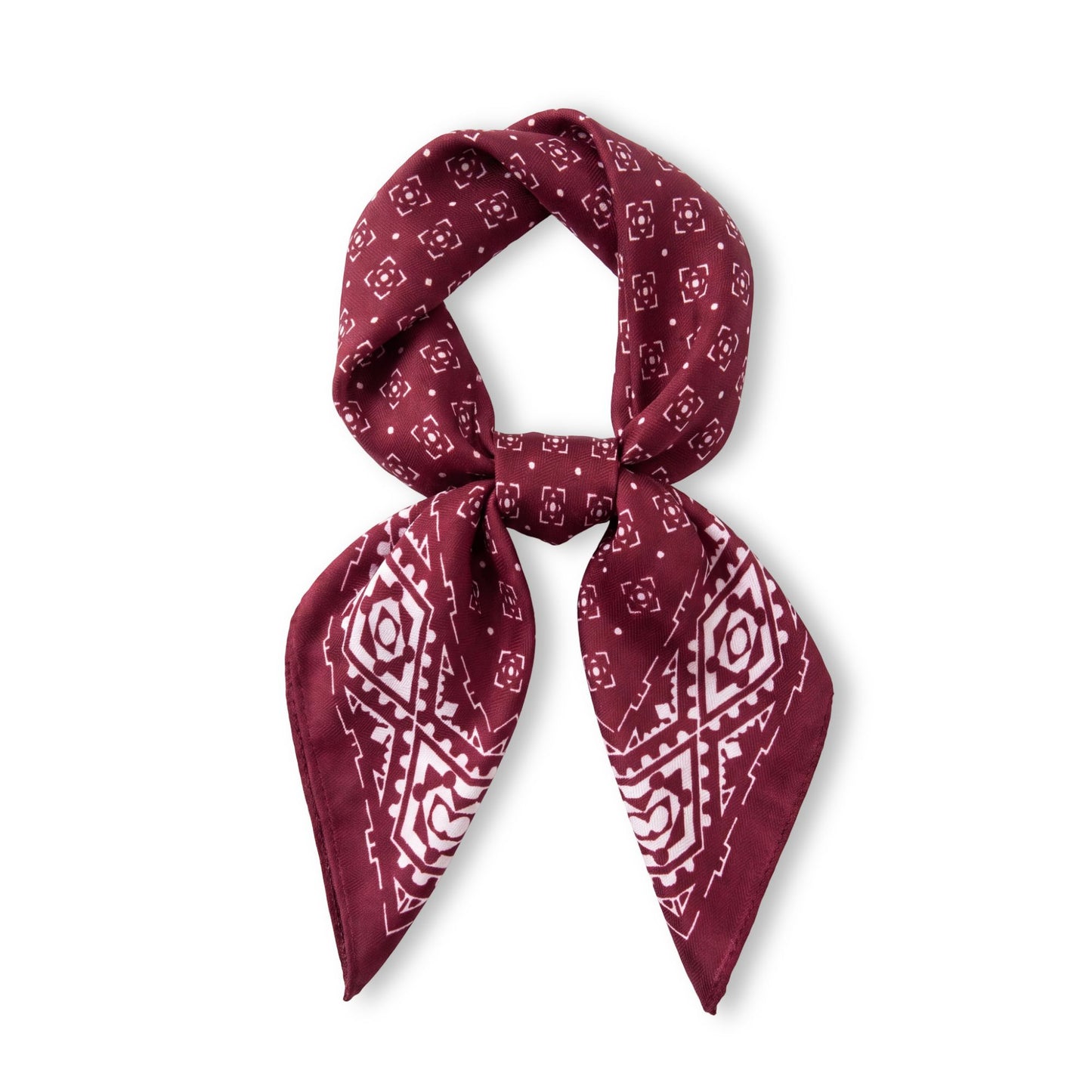 Geometric Print Square Scarf Lightweight Neck Hair and Handbag Fashion Accessory 26.8¡Á26.8 Inches