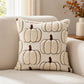 Plush Pumpkin Throw Pillow Cover Square Decorative Fall Cushion Cover
