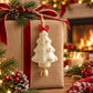 3 Pack Christmas Tree Ornaments with Bow and Bell Hanging Holiday Decorations