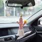 Cactus Macrame Keychain with Tassel Bag Charm