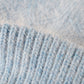 Fuzzy Knit Beanie Hat with Ribbed Cuff