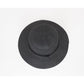 Wide Brim Straw Sun Hat with Chin Strap and Black Cord Detail for Outdoor Protection and Stylish Shade