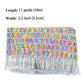 Fringe Tassel Lace Trim, 11 Yards 2.2 inch Wide, Sewing Trim for DIY Craft Garment Curtain Lamp Shade Tablecloth Stage Decoration