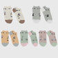 Adorable Cat - Print No Show Socks Soft for Casual 5Pk