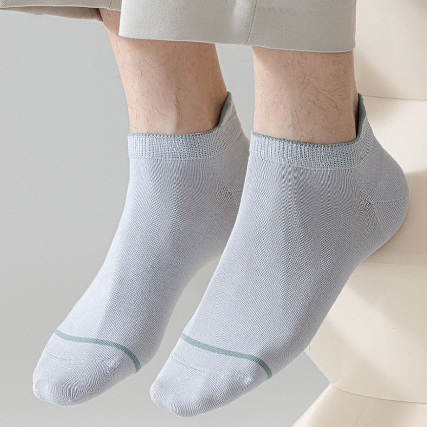 Men's 6pk Breathable Casual Ankle Socks