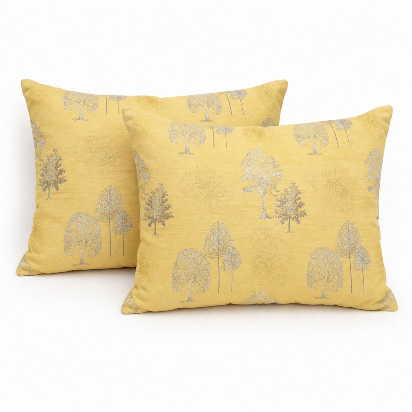 2-Piece Cotton Pillowcases with Elegant Tree Print Design for Bedroom, Soft and Comfortable Bedding Set 20x26in