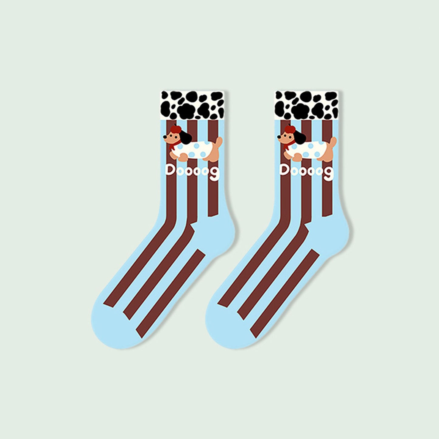 6pk Striped Ankle Socks - Cute Print Pattern Casual Socks for Daily Wear