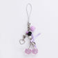 2-Piece Womens Beaded Phone Charm with Hanging Loop and Decorative Accents