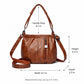 Soft Ruched Faux Leather Shoulder & Crossbody Bag