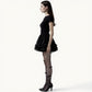 Sheer Tights with Bow Accents and Polka Dot Embellishments
