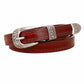Waist Belt with Gold Tone Decorative Clasp for Dresses 37.8 in