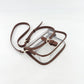Clear Crossbody Handbag with Adjustable Strap and Buckle Flap Closure