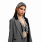 Sequin Floral Skinny Scarf Mesh Neck Wrap