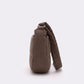 Soft Puffy Quilted Crescent Bag with Smooth Padded Panels and Adjustable Shoulder Straps 10.4x3.9x7.9in