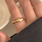 Women's Titanium Steel Irregular Band Ring - Hypoallergenic Durable Statement Ring