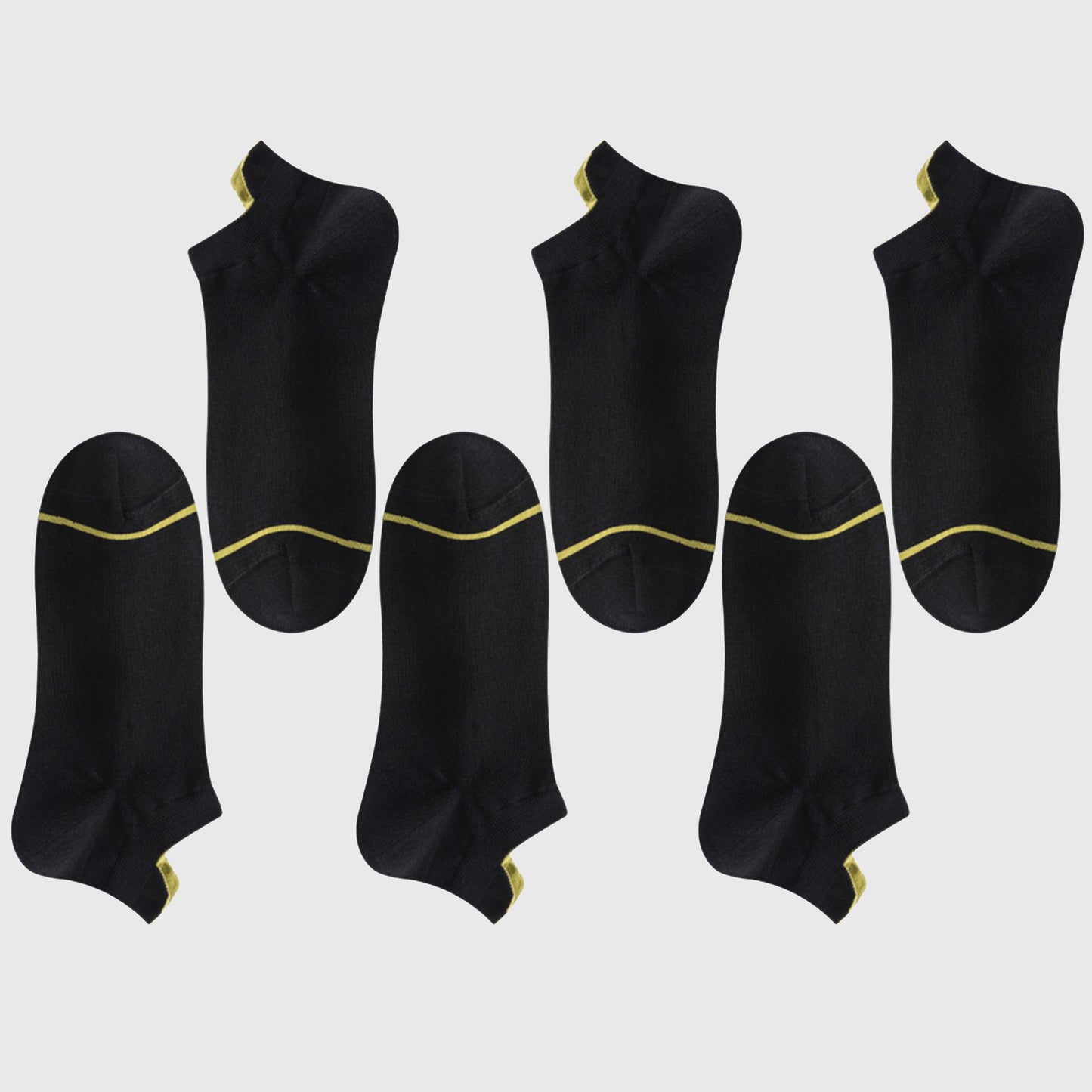 Men's 6pk Breathable Casual Ankle Socks