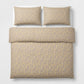 3-Piece Cotton Bedding Set with Duvet Cover and Pillowcases Soft Washed Fabric Small Floral Print Design