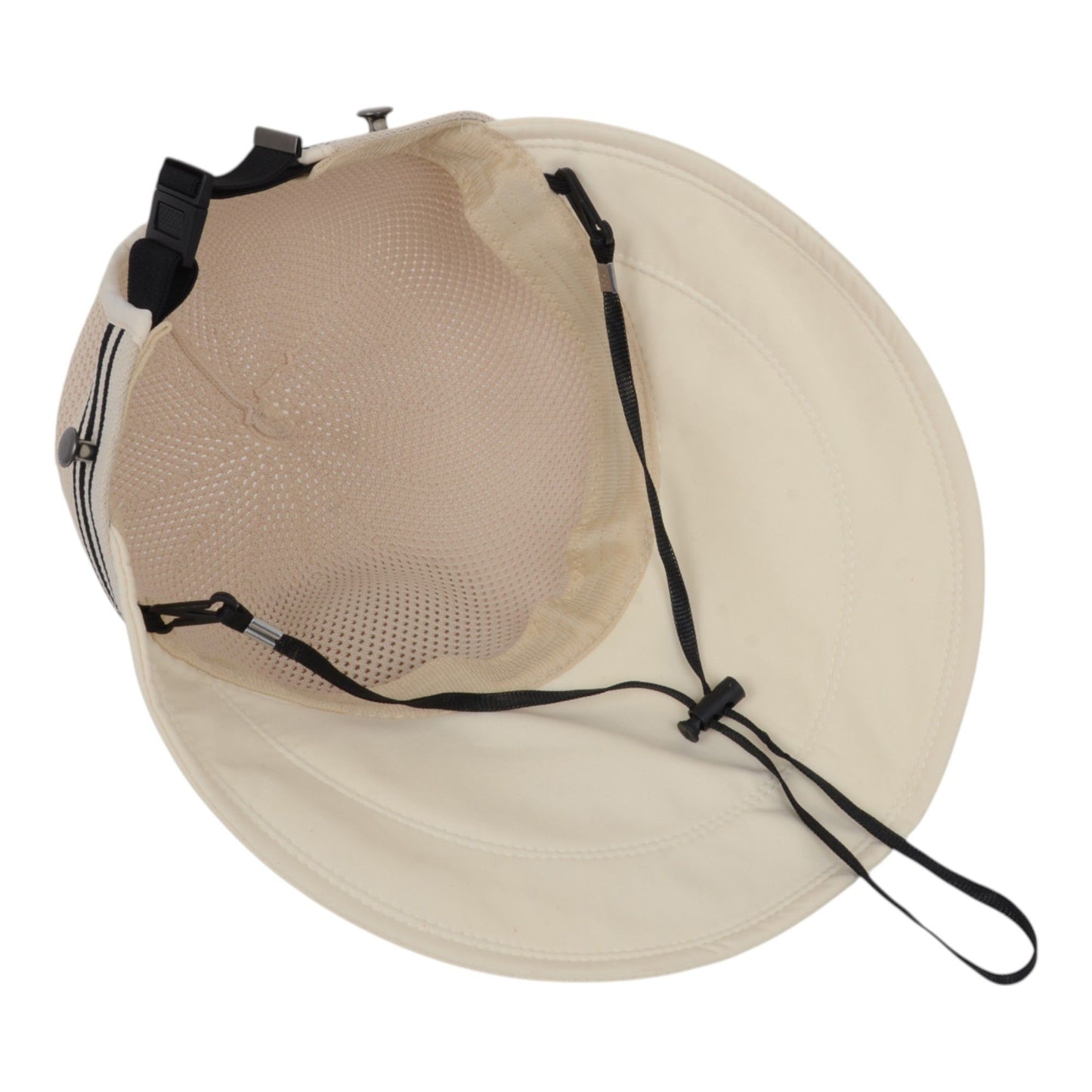 Breathable Mesh Sun Visor Cap with Ponytail Slot Adjustable Strap and Wide Brim for Outdoor Hiking and Summer Travel