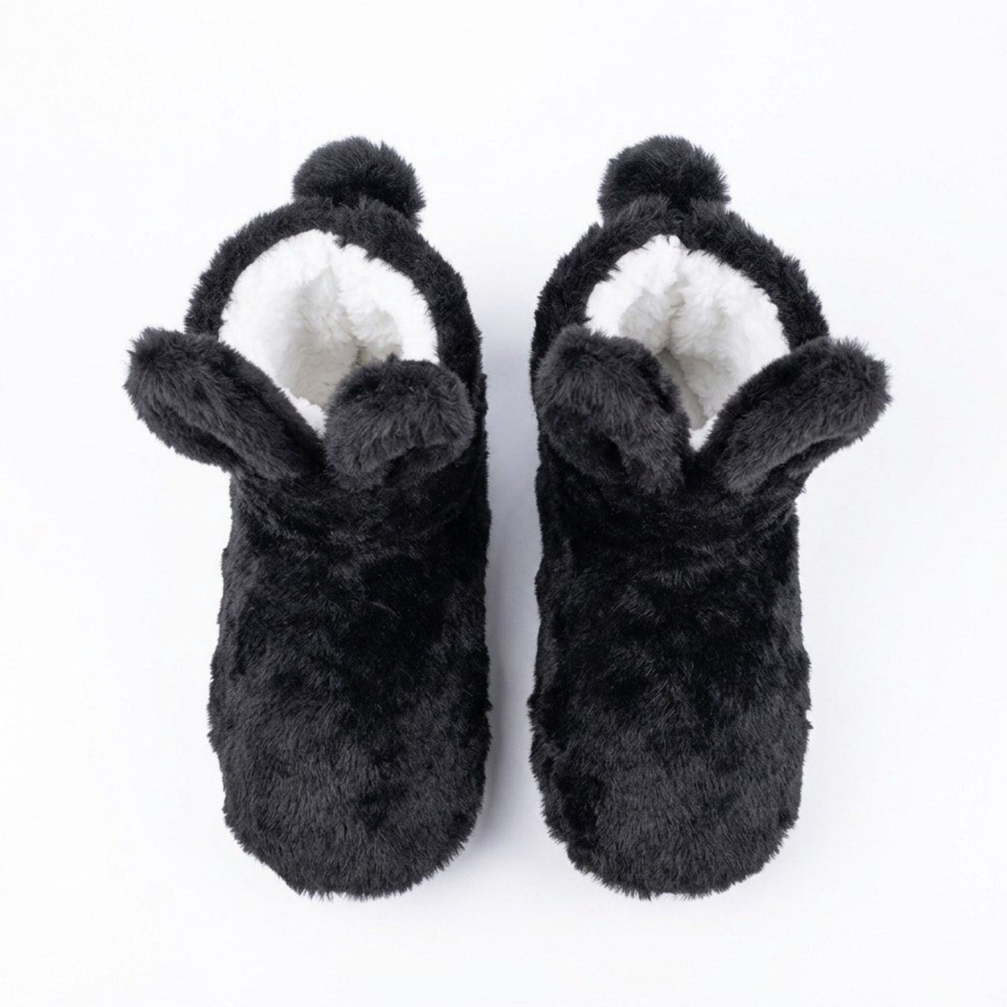 Fuzzy Bunny Slipper Boots