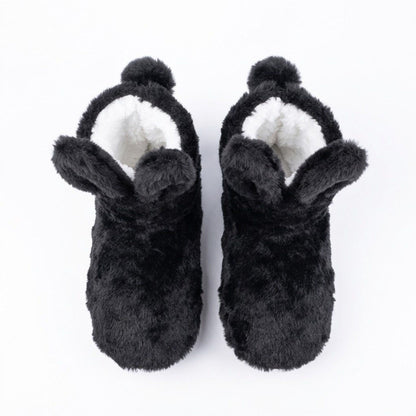 Fuzzy Bunny Slipper Boots