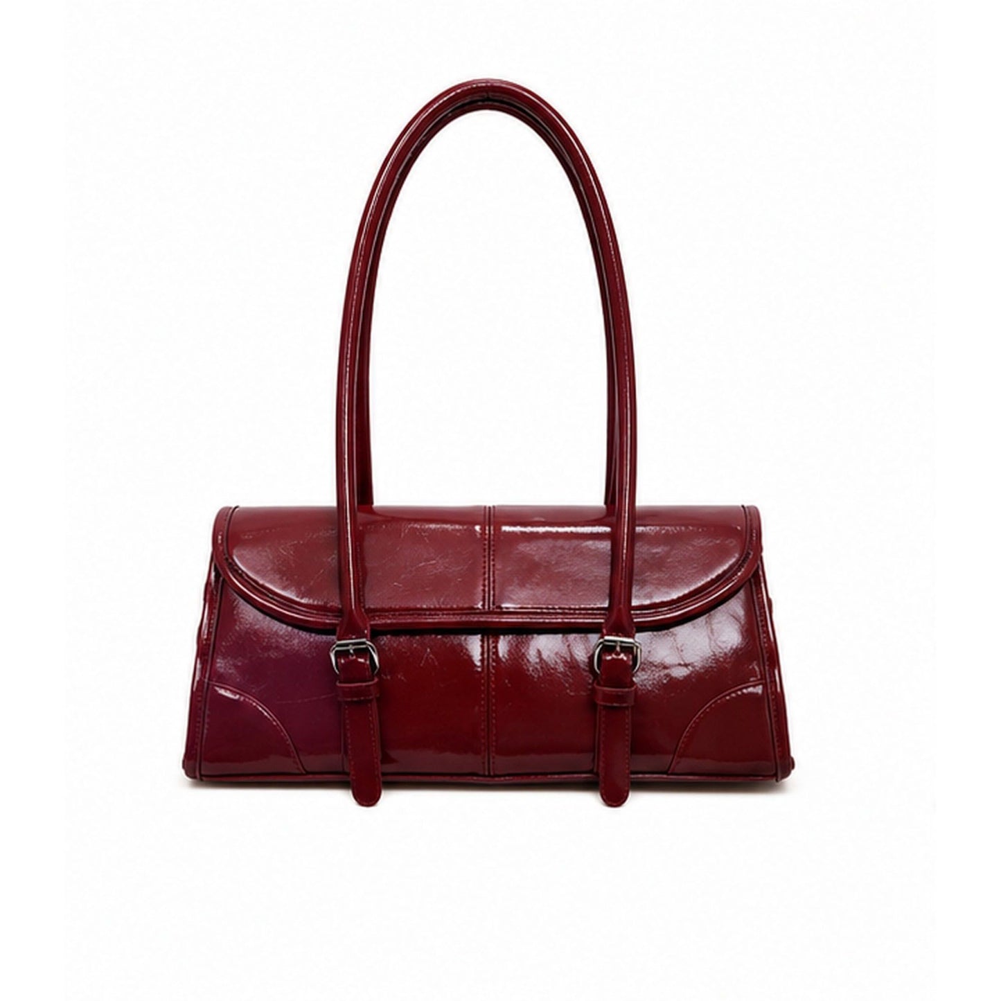 Vintage Oil-Wax Finish East-West Shoulder Bag