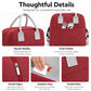 Insulated Lunch Tote Bag with Front Pocket and Adjustable Shoulder Strap