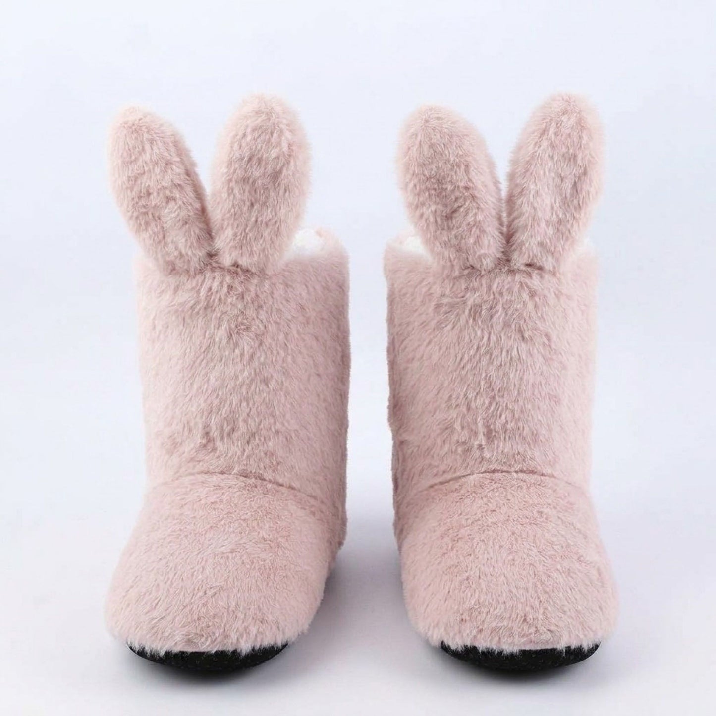 Fuzzy Bunny Slipper Boots