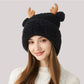Reindeer Antler Fleece Hat - Cute & Warm Winter Accessory