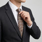 Men's Paisley Tie Gift Set with Matching Pocket Square Cufflinks and Silver Tie Clip