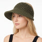 Crochet Bucket Hat Summer Knit Sun Hat Breathable Lightweight Beach Cap