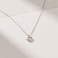 Open Heart Pendant Necklace Minimalist Outline Heart Chain Jewelry