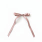 2pcs per Set Long Ribbon Bow Hair Clip with Sleek Streamer Tails and Elegant Minimalist Design