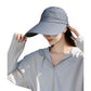 Women's Sporty Wide Brim Sun Visor Hat with Adjustable Back Strap Lightweight UV Protection Cap for Outdoor Activities
