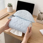 Quilted Hanging Tissue Holder with Heart Stitching