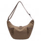 Lightweight Multi Pocket Crescent Crossbody Bag with Adjustable Strap