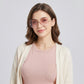 Round Oval Fashion Polarized Sunglasses with Lightweight Metal Frame and Gradient Lenses