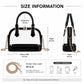 Clear PVC Mini Satchel Bag with Zipper Top and Detachable Chain Strap