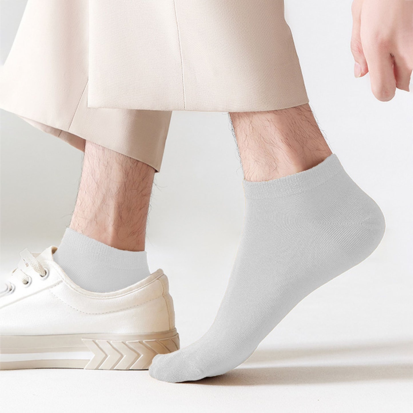 Men's Ankle - Length 6pk Comfort Casual Cotton Socks