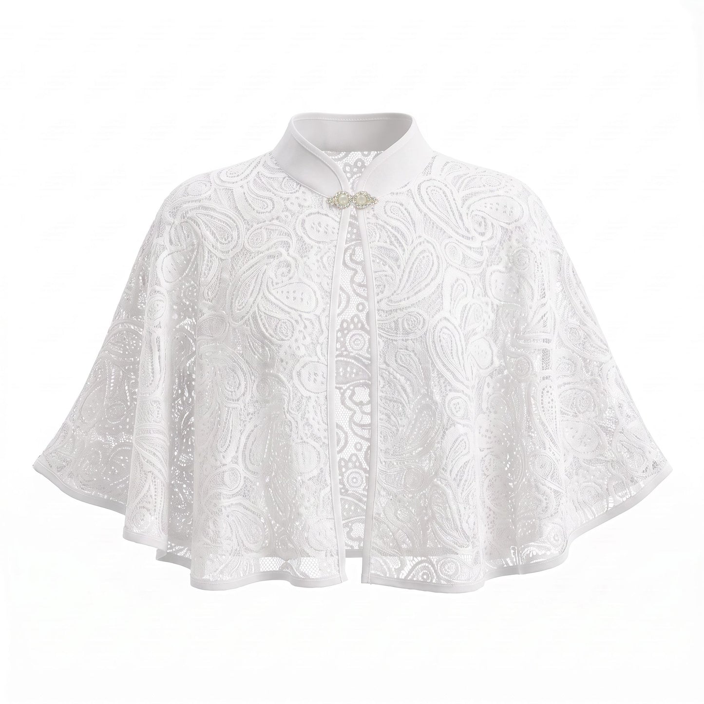 Sheer Lace Scarf Wrap Cape Style Shoulder Cover for Dresses