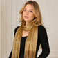 Metallic Shimmer Fringe Long Scarf